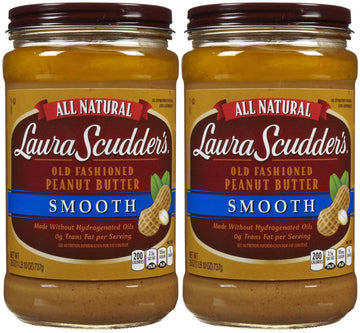 Laura Scudders Natural Creamy Peanut Butter - 26 oz - 2 pk