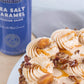 Ghirardelli Sea Salt Caramel and Chocolate Flavored Sauce 16 oz Squeeze Bottles (Pack of 2) with Ghirardelli Stamped Barista Spo