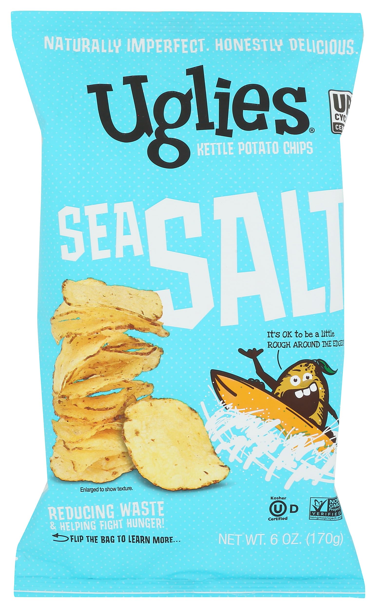 Uglies Snacks Original Sea Salt Potato Chips, 6 Oz