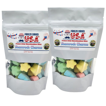 Shamrock Charms Freeze Dried Marshmallow Bites Two-Pack