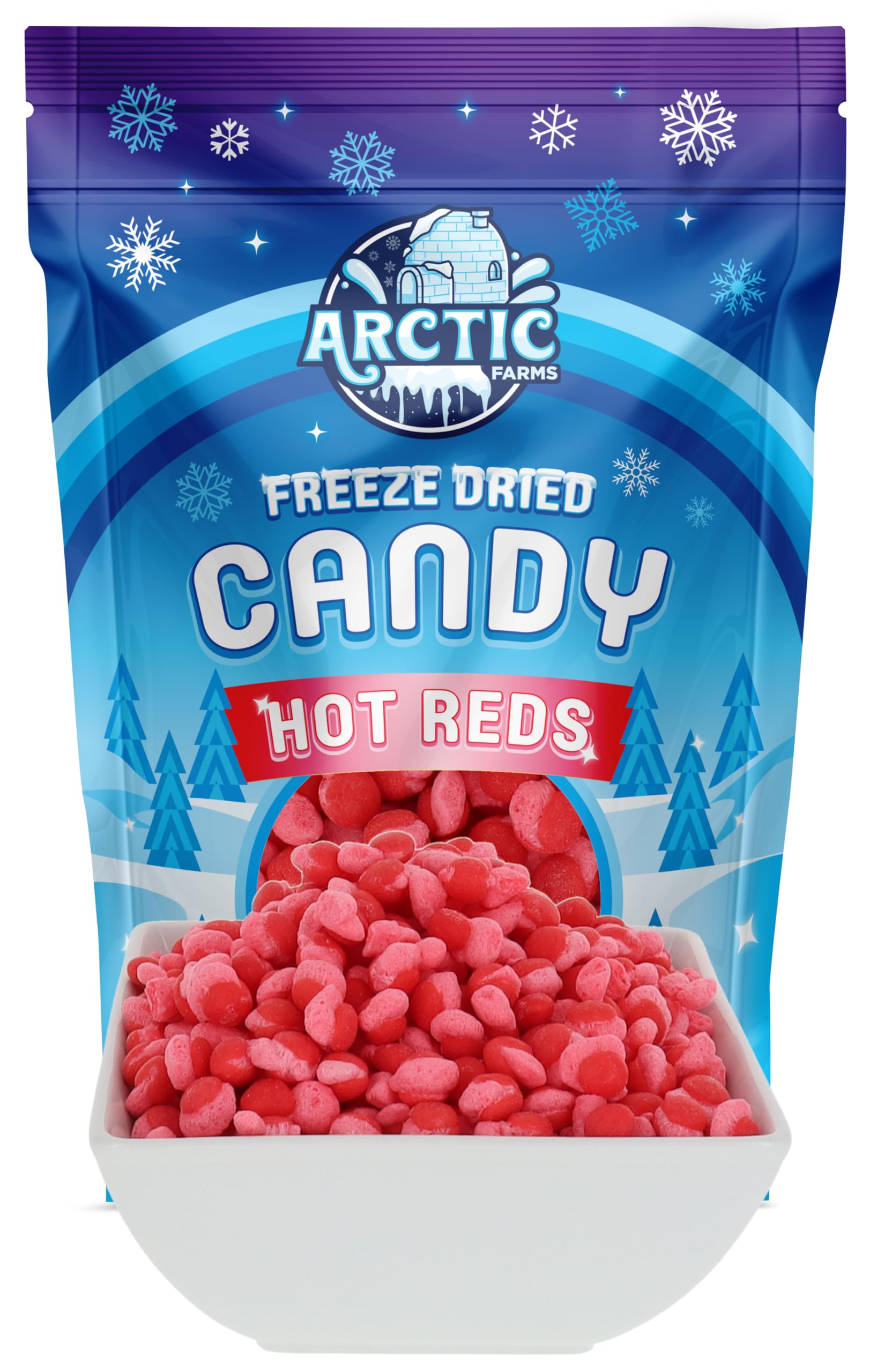 Arctic Farms Freeze Dried Candy Hot Reds Cinnamon Fire Candies (Cinnamon, 20Oz)