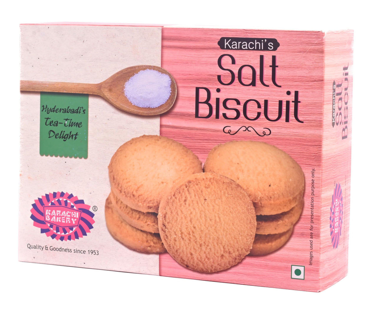 Karachi Bakery- Salt Biscuits , 14.10 Oz (400 G), Indian Snacks, Cookies, Biscuits