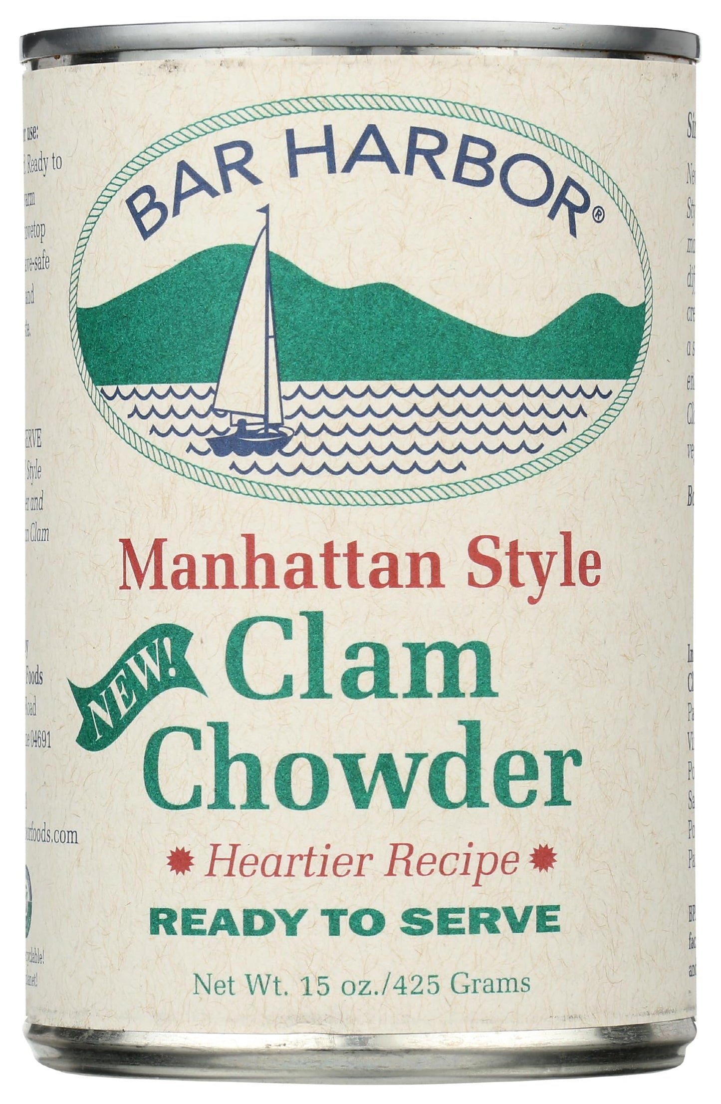 Bar Harbor Manhatten Clam Chowder 15 oz (Pack of 3)
