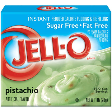 Jell-O Pistachio Flavor Sugar Free Pudding & Pie Filling (4-Pack)