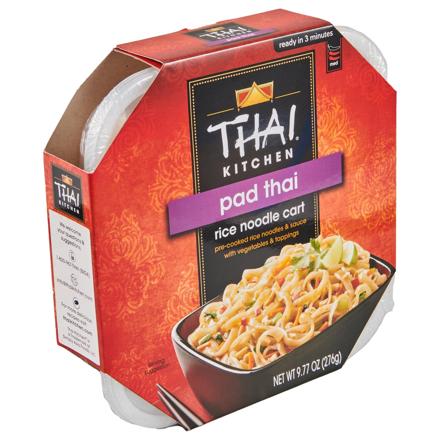 Thai Kitchen Pad Thai Rice Noodle Cart, 9.77 oz (Pack of 6)
