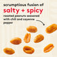 Snak Club Hot And Spicy Peanuts, Chili And Cayenne Pepper Seasoned Nuts, Gluten-Free And Kosher Snack, 7.5 Oz Resealable Bags, 6 Pack