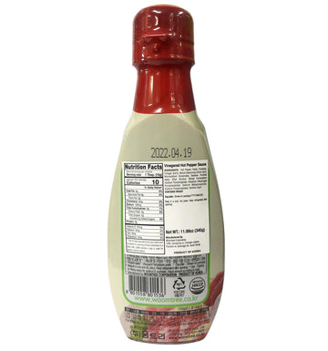 Woomtree Hot Red Chili Pepper Paste Sauce with Vinegar (Chogochujang), 12oz- Bottle | Korean Food | Asian Food |