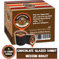 Crazy Cups Flavored Coffee Pods, Chocolate Glazed Donut, Flavored Single Serve Coffee Capsules For All Keurig K Cups Coffee Makers, (88 Count, Pack Of 4)