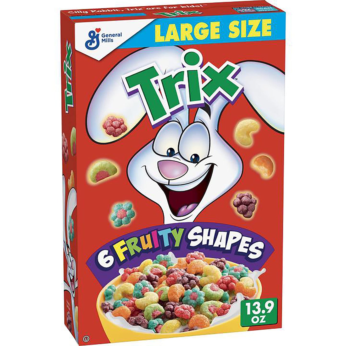 Trix, Cereal, Fruit Flavored Corn Puffs, 13.9 oz (Pack of 10)