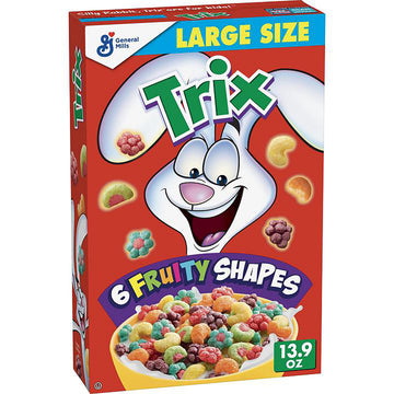 Trix, Cereal, Fruit Flavored Corn Puffs, 13.9 oz (Pack of 10)