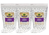 White Jordan Almonds (3-Pack) Wedding Shower Party Favor Premium White Candied Nuts (4.5 Lbs Total)