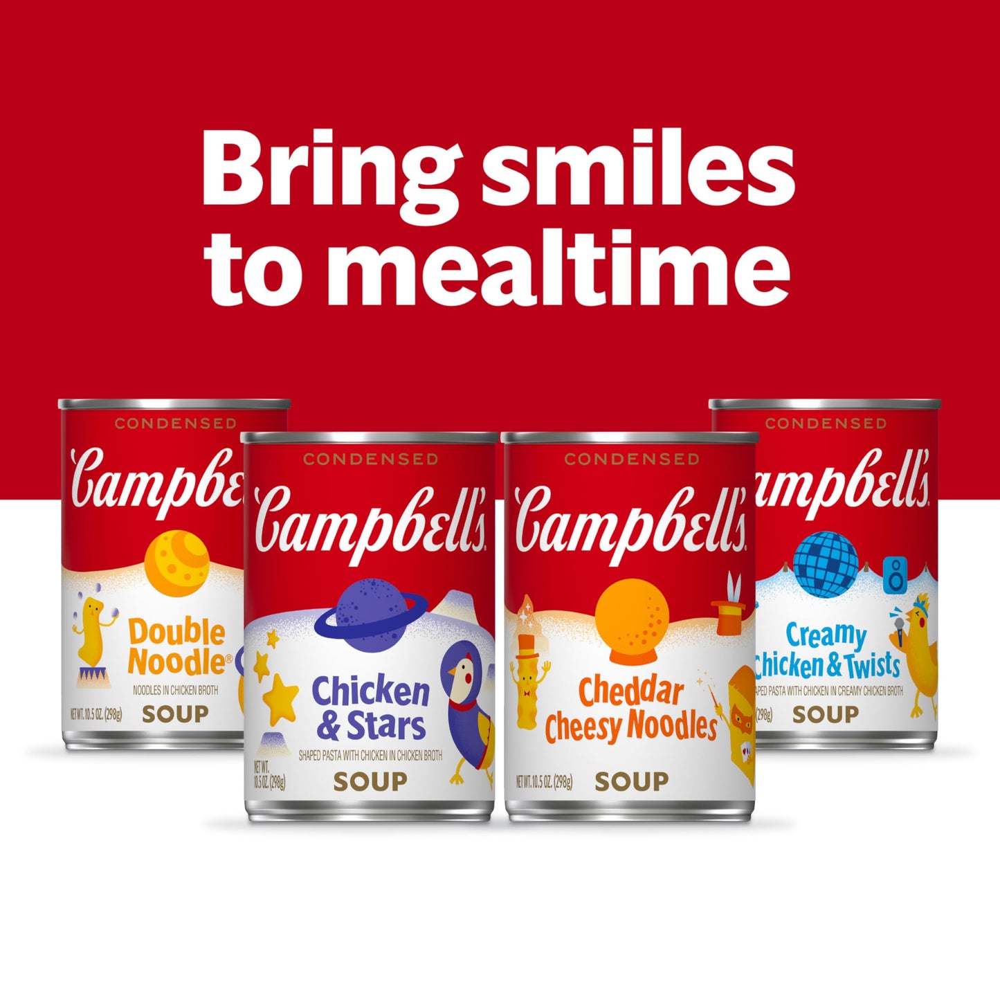 Campbells Condensed Kids Cheddar Cheesy Noodle Soup, 10.5 oz Can