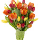 Blooms2Door Mothers Day Combo Pack - 30 Fresh Yellow, Orange, and Red Tulips, Perfect Gift for Birthdays, Thank You, and Valentines Day