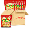 Calbee JagaRico (Double Cheese, 1.83 oz) | Seriously crunchy on the outside and crispy on the inside potato snack | (12 Pack)