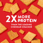 HighKey Low Carb Cheddar Crackers - Keto Cheese Crackers, 2.0oz 3-Pack, Gluten Free Crunchy Snack, Diet Friendly, Grain Free, He