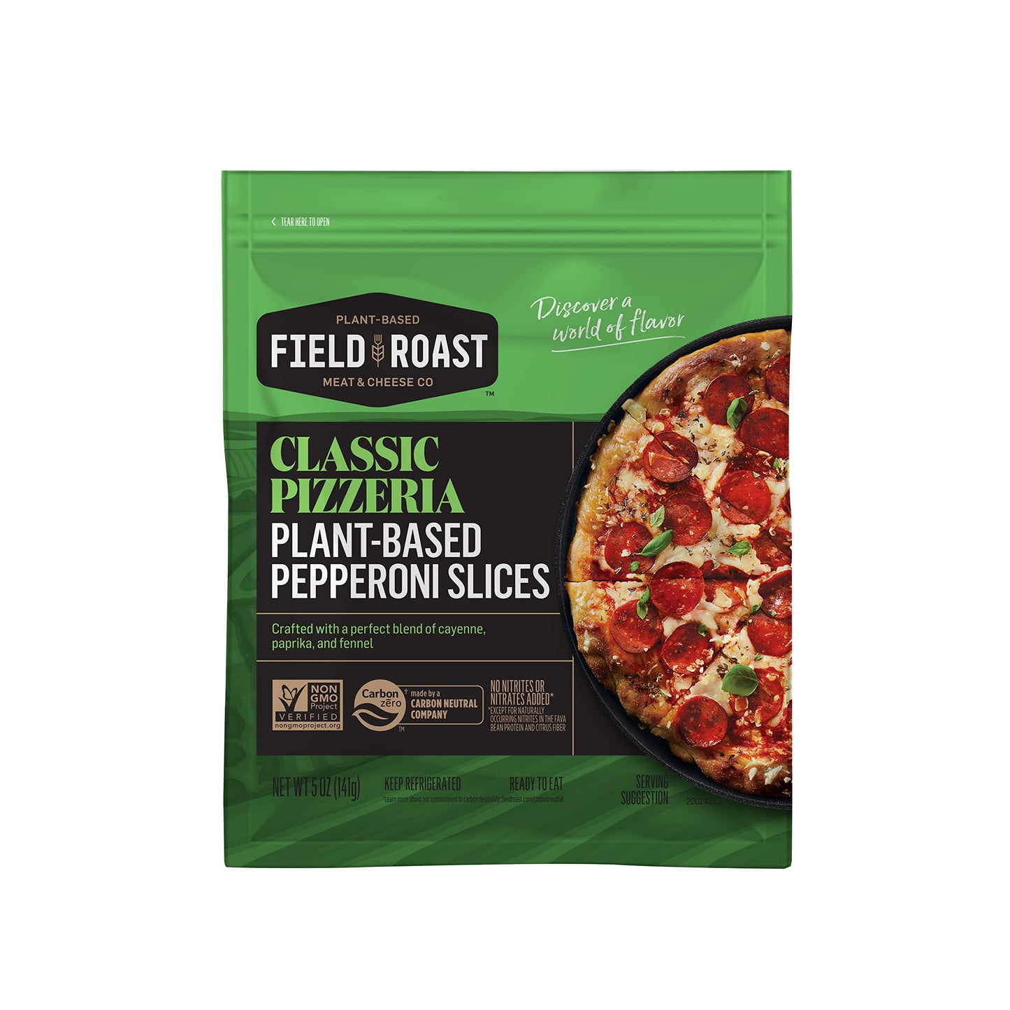 Field Roast Classic Pizzeria Plant-Based Pepperoni Slices, 5 Oz