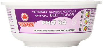 Vifon Pho Vietnamese Beef Rice Noodles Oriental Style Ph? B Bowl, 2.4 Ounce (Pack of 12)