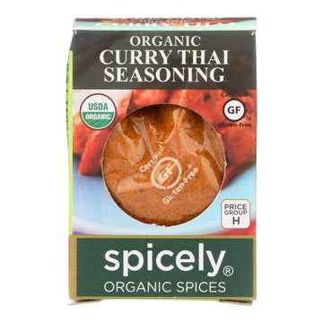 Spicely Organic Curry Thai Powder 0.45 Ounce Ecobox Certified Gluten Free