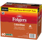 Folgers Colombian Coffee  Medium Roast  Keurig K-Cup Pods  10 Count Box (Pack of 6)
