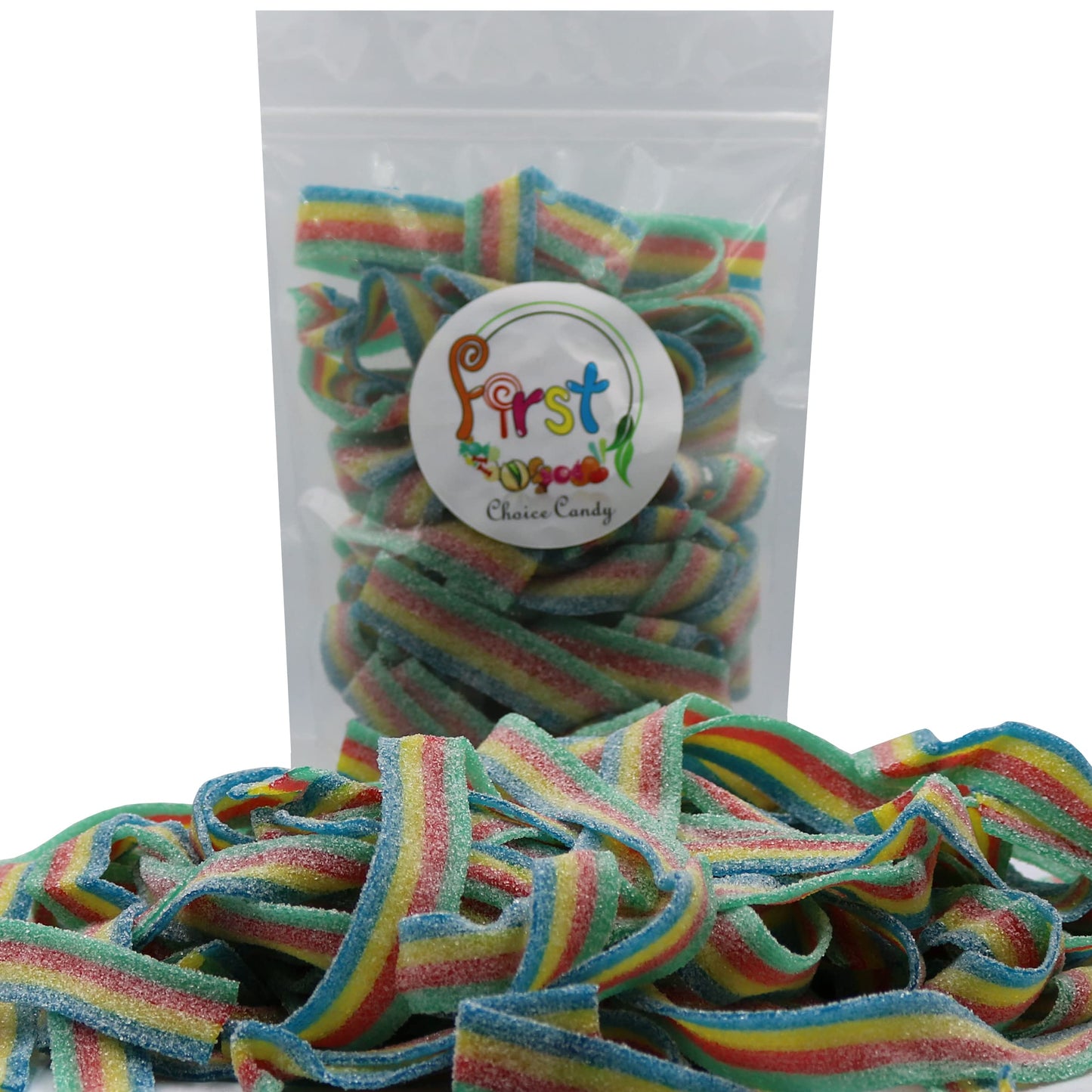 Variety Color Sour Gummy Belts (Rainbow, 3 Lb)