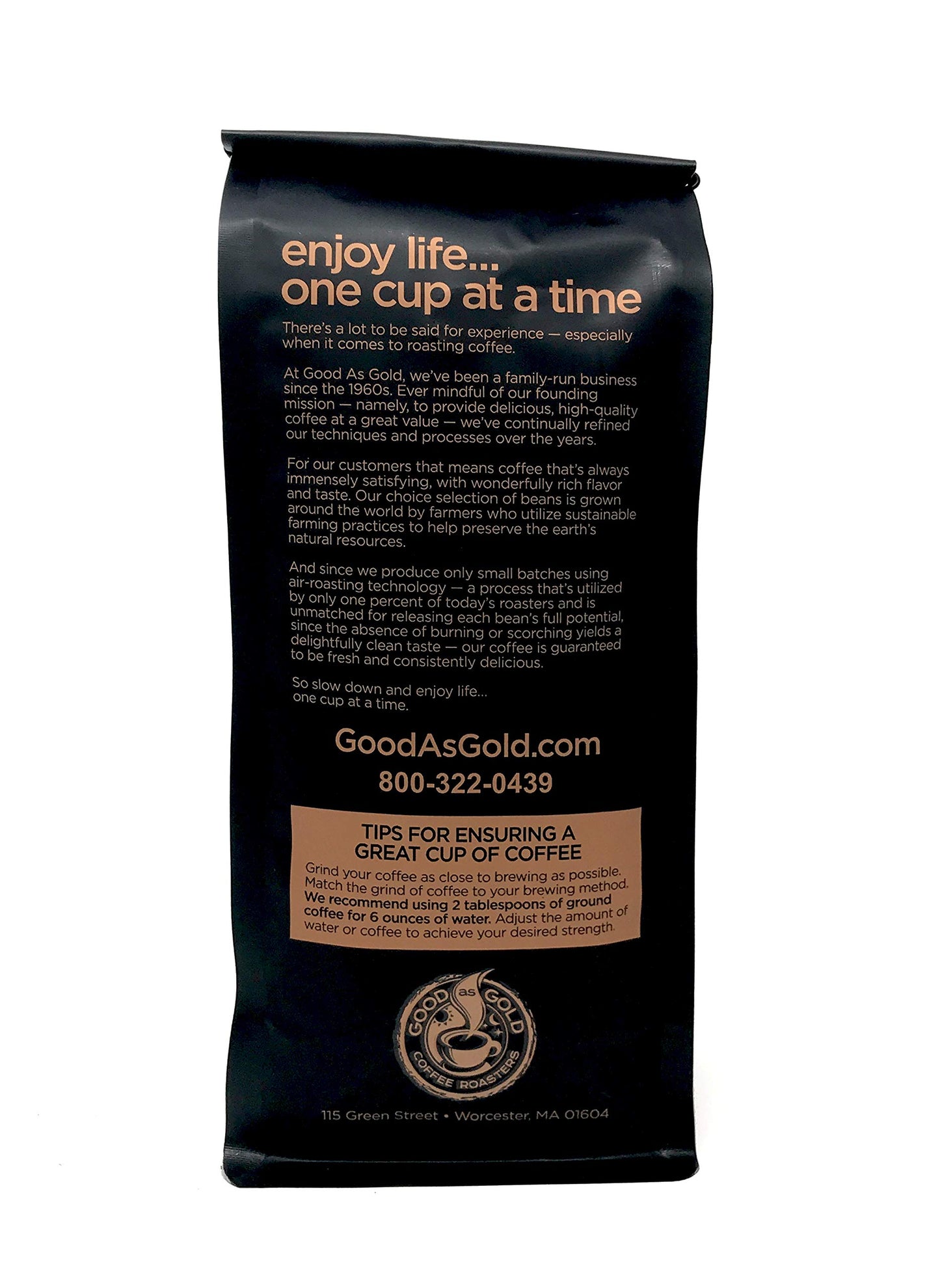 Good As Gold Coffee Roasters - Maple Bacon Flavored Whole Bean Coffee, 12 Oz