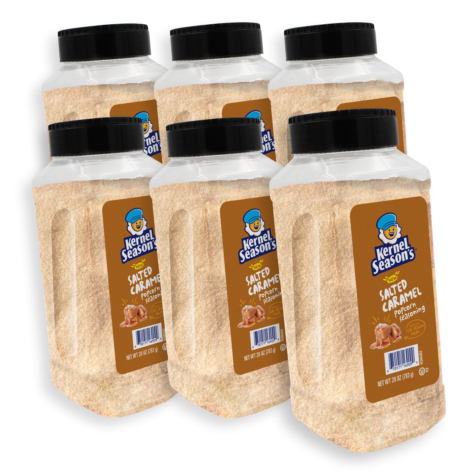 Kernel Seasons Popcorn Seasoning, Salted Caramel Flavor, 30 Ounce (Pack of 6)