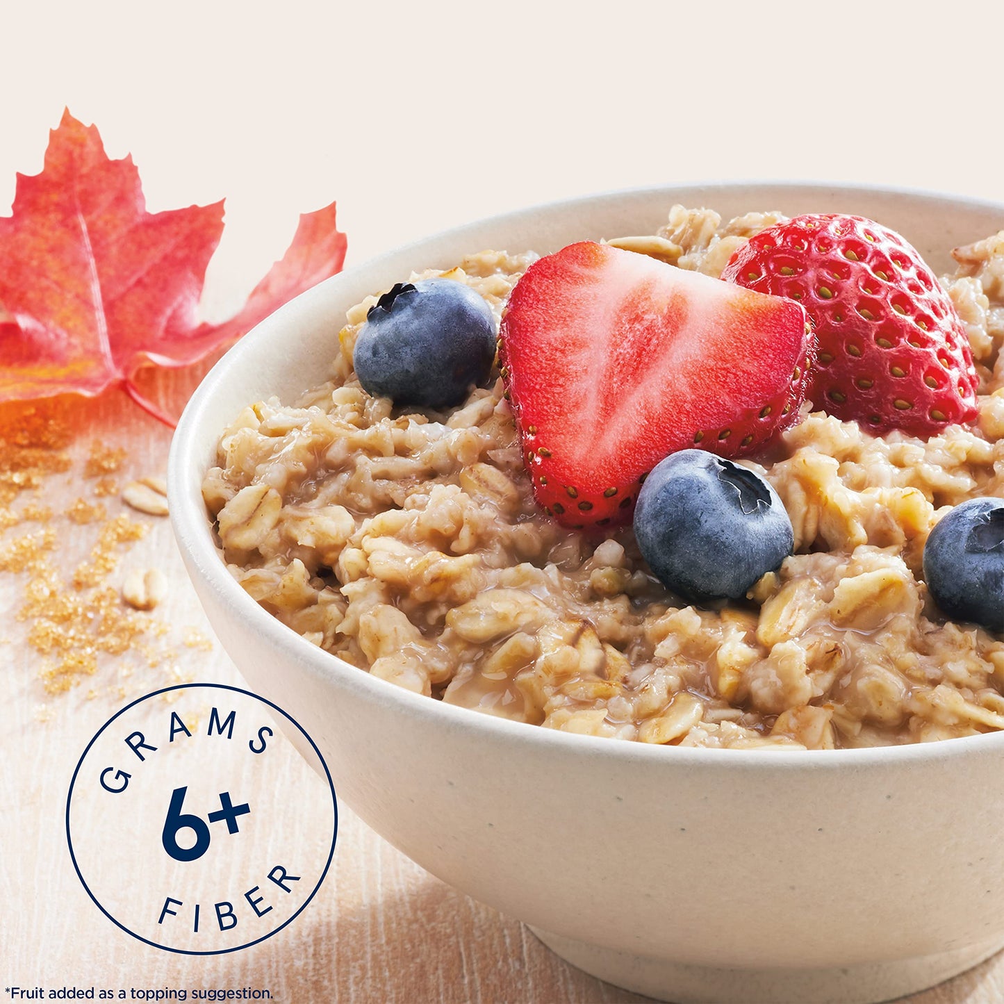 Quaker, High Fiber Instant Oatmeal, Maple Brown Sugar, 8 Count