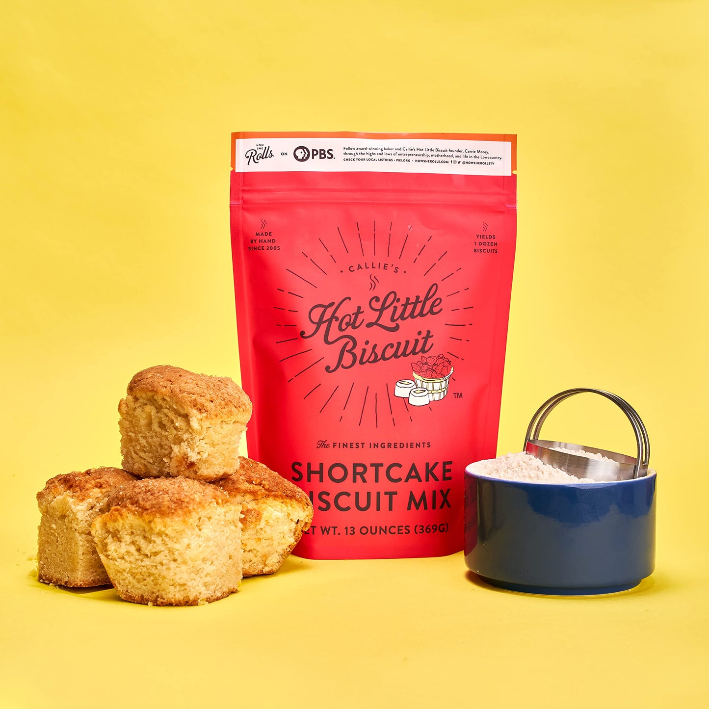 Callies Hot Little Biscuit Shortcake Biscuit Mix | Fast, Easy, Delicious | 2 Bags of Biscuit Mix | 13oz per bag | Makes 24 Shor