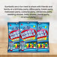 Refill Gumballs For Gumball Machine - Refill Bubble Gum 30 Oz - 6 Pack Of Double Bubble Gum Ball Candies - Christmas Holiday Gift Antique Style For Bubble Gum Machine -With Keychain - Playo