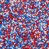 Patriotic Nonpareils Sprinkles - 4.6oz Red White & Blue Pearl Sprinkles for Cake Decorating, Cupcake, Cookie, Donuts, Ice Cream 