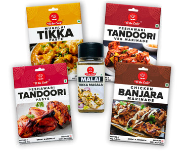 El The Cook Kebab Pastes Combo | Instant Paste & Powder Masala For Kababs Like Tandoori Chicken, Malai Paneer Tikka, Mughlai Tik