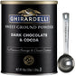 Ghirardelli Sweet Ground Dark Chocolate & Cocoa Powder, 3 Pound Can (Pack of 1) with Ghirardelli Stamped Barista Spoon
