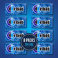 ORBIT Peppermint Sugarfree Chewing Gum Bulk, 8 Packs of 14-Pieces, Case of 6 (672 Total Pieces)