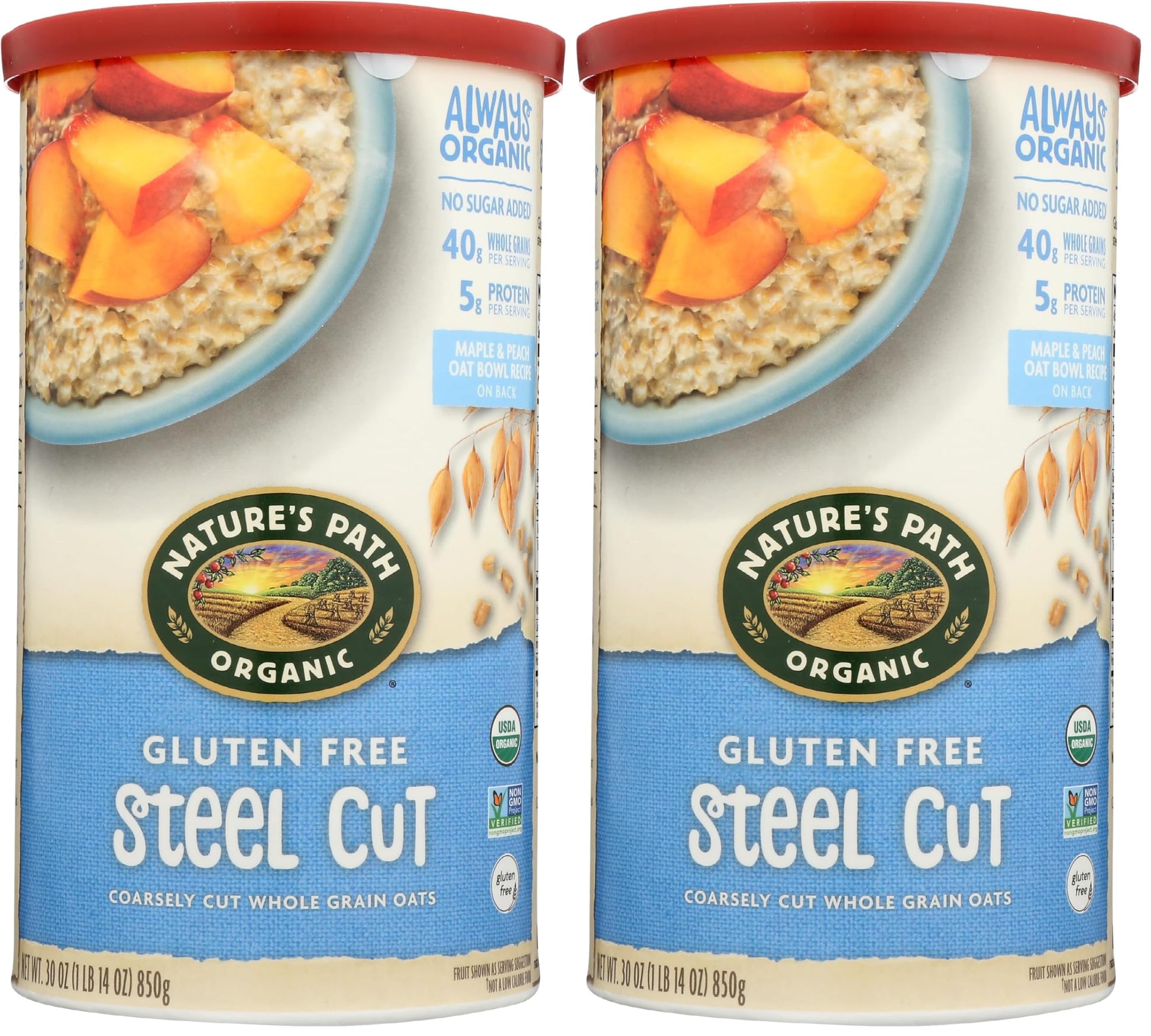 NATURES PATH OATS GF STEEL CUT ORG 30 OZ (Pack of 2)