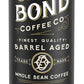 OAK & BOND Espresso Bourbon Barrel Aged Coffee, Whole Bean Arabica, Dark Roast, 10oz, Black