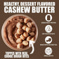Fit Butters Brookie Cashew Butter - Added Protein And Coconut Oil, Low Carb, Low Sugar, Complete Protein Dessert Flavored Nut Bu
