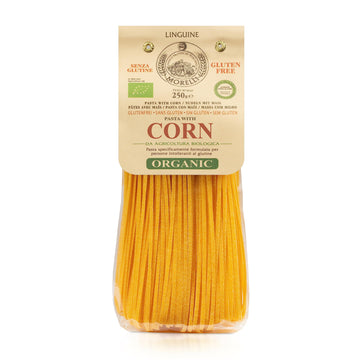 Morelli Organic Gluten Free Linguine Pasta Made With Corn - Vegan Corn Noodles, Imported Organic Pasta from Italy, Italian Gourm