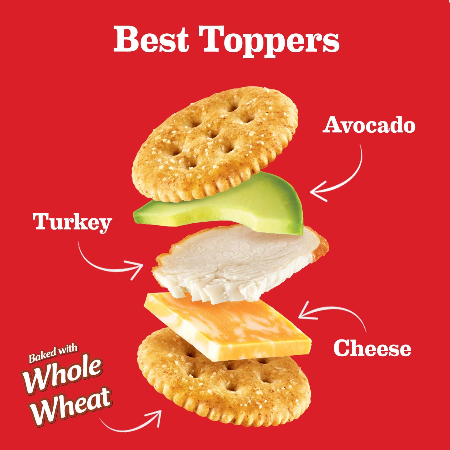 Ritz Fresh Stacks Whole Wheat Crackers, 6-11.6 oz Boxes (48 Stacks) (Pack of 2)