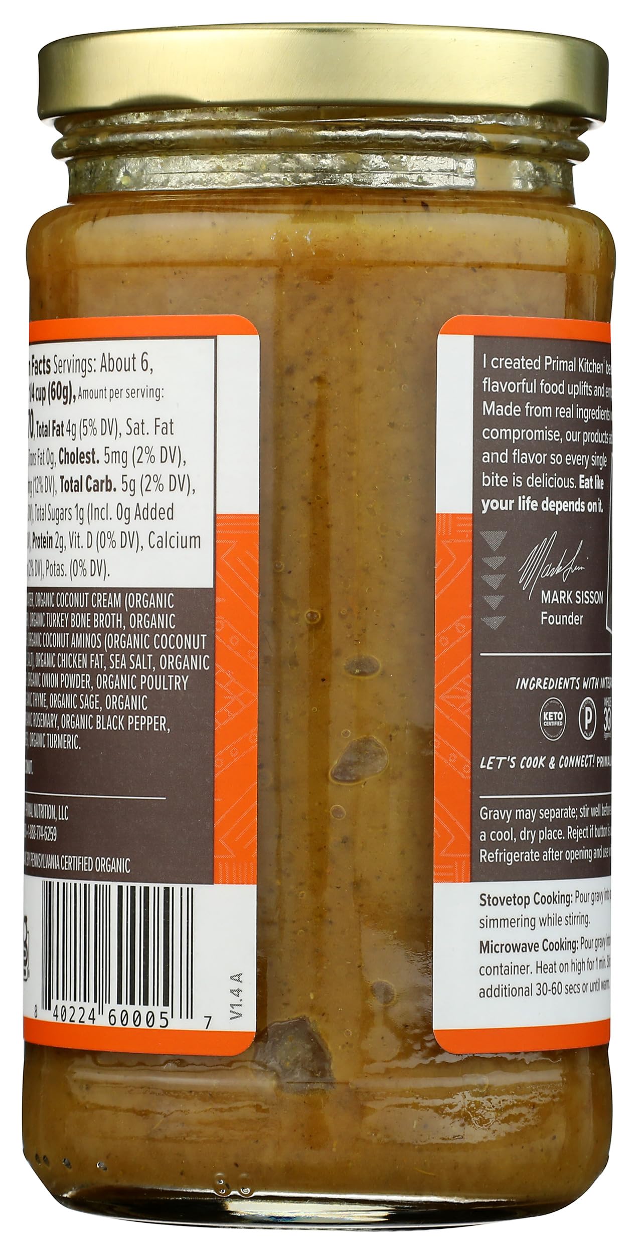 Primal Kitchen Organic Classic Gravy, 12 OZ