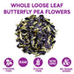 Sou Zen Butterfly Pea Flowers (80 g) Dried Tea Leaves | Natural, Raw Drink Mix w/Antioxidants, Organic Nootropics | Thai Herbal