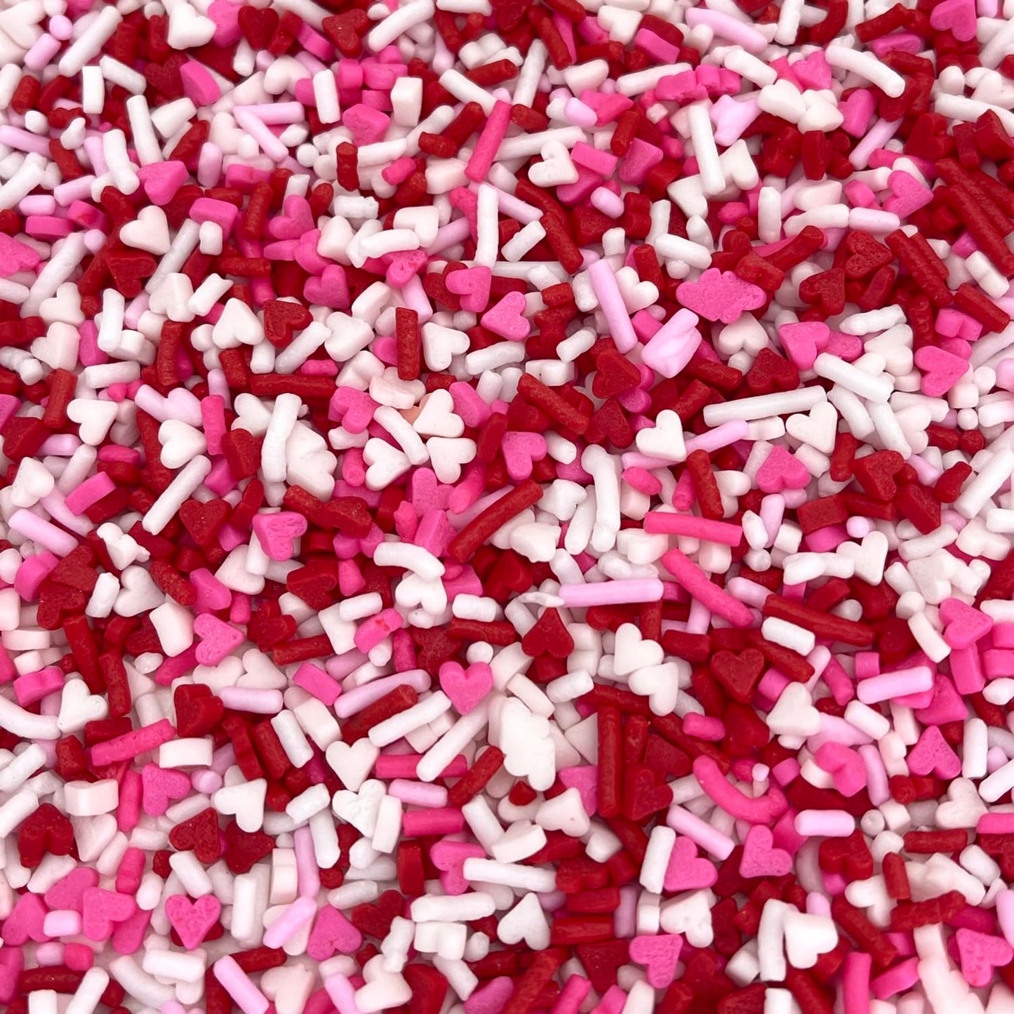 Manvscakes | Valentine sprinkles | Pink and red sprinkles | Jimmies | Cookie sprinkles | Edible sprinkles | Sprinkle mix (7.8 ou