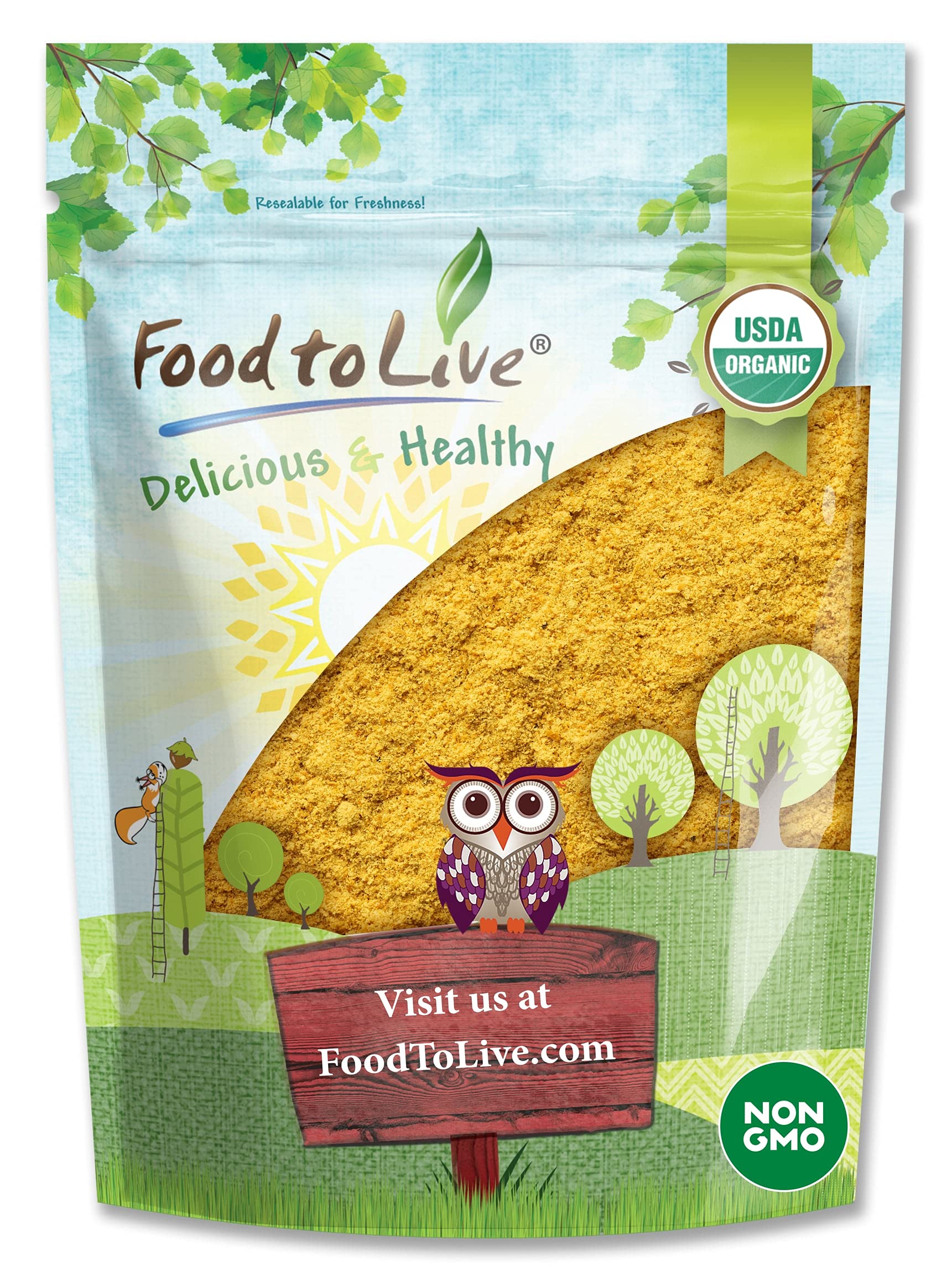 Food to Live Organic Sea Buckthorn Juice Powder, 1 Pound - Non-GMO, Made from Raw Dried Berries, Vegan, Bulk, Great for Baking, 