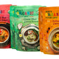 Mike's Organic Variety 6 Pack of Curry Sauces ORGANIC. VEGAN. DAIRY FREE. MADE IN THAILAND. Red, Yellow, Green | case of 6 x 8.8