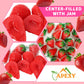 Apexy Strawberry Gummies - With Fruity Liquid Center Eyeball Candy For Halloween, Birthday, Trick Or Treat, Party Candy - Jelly