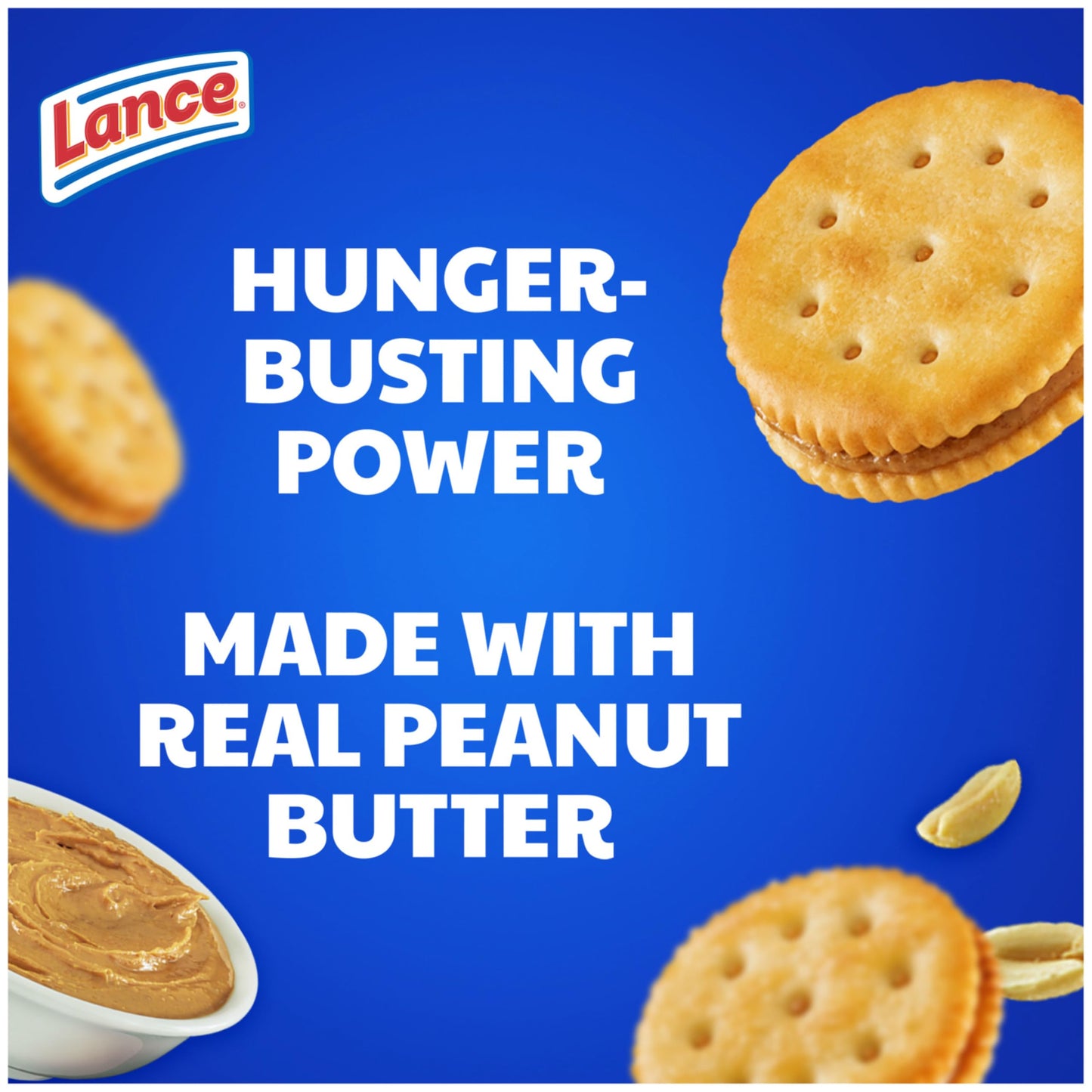 Lance Sandwich Crackers, Malt With Peanut Butter, 10 Individually Wrapped Packs, 6 Sandwiches Each