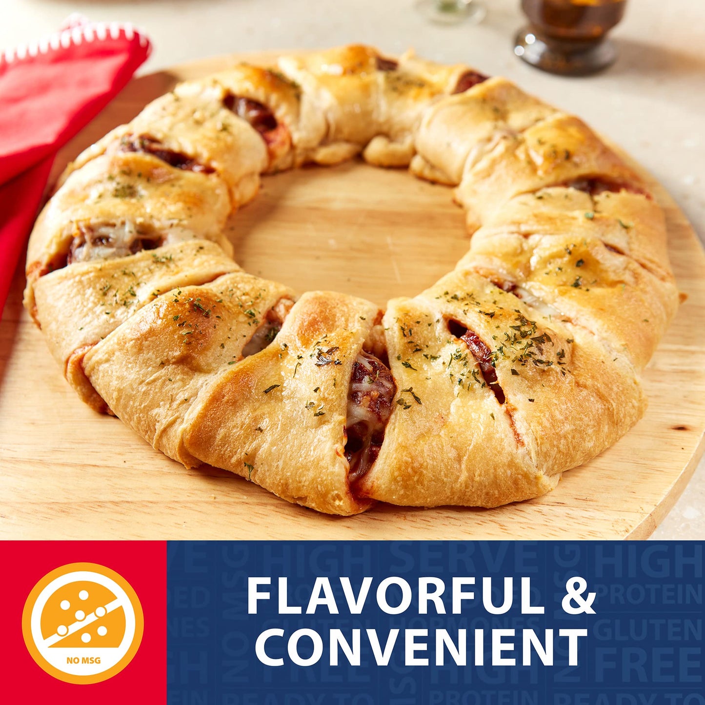 Hereford Meatballs with Spaghetti Sauce | Shelf Stable | Fully Cooked | Ready to Eat | 12g Protein per Serving | 10oz per Pouch