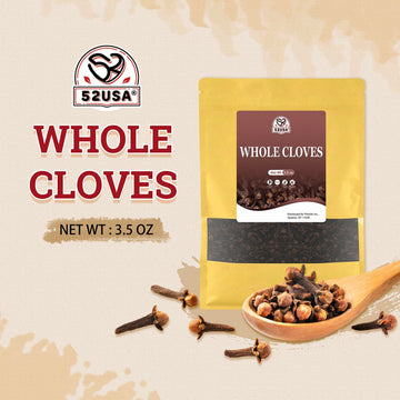 52Usa Cloves Whole 3.5 Oz (Pack Of 1), Great For Food, Tea, Baking And Meats, All Natural | Non Gmo | Kosher | Vegan | Gluten Fr