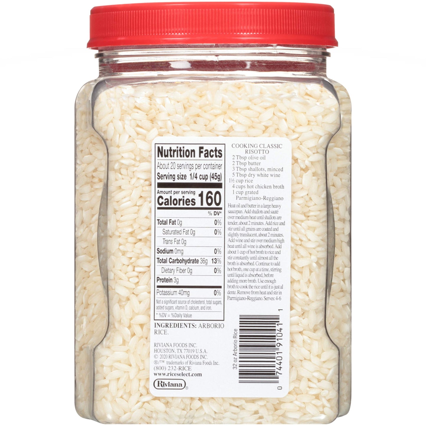 RiceSelect Arborio Rice, Gluten-Free Risotto Rice, 32 oz (Pack of 1)