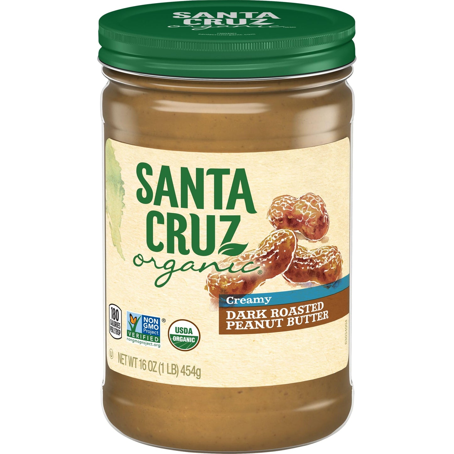 Santa Cruz Organic - Peanut Butter Organic Dark Roast Creamy - Case Of 6-16 Ounce