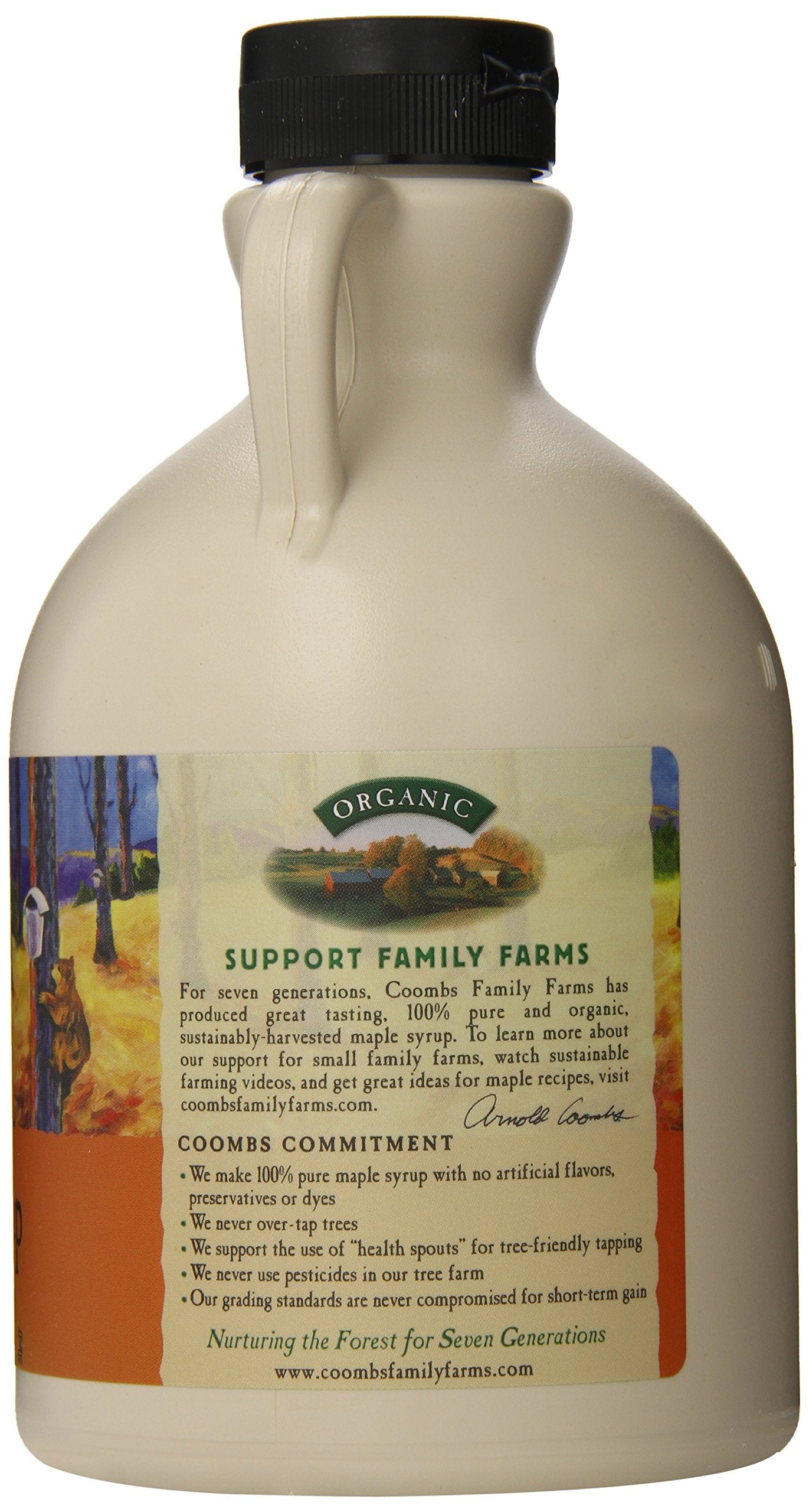 Coombs Family Farms Maple Syrup, Organic Grade A, Amber Color, Rich Taste, 32 Fl Oz
